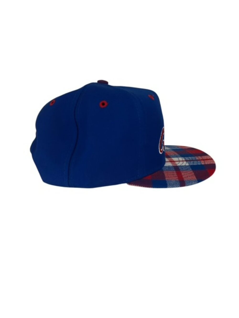 Vintage New York Giants NFL Annco Otto 90s Snapback Trucker Hat Cap Plaid Bill - Picture 4 of 8